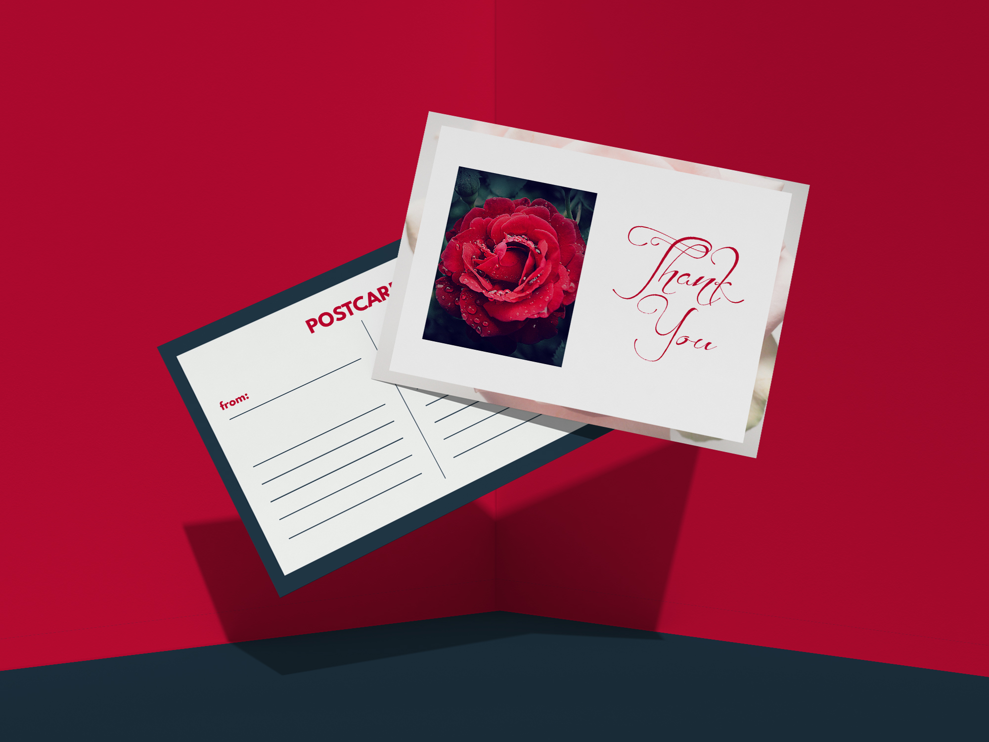 double-sided A6 invitation cards