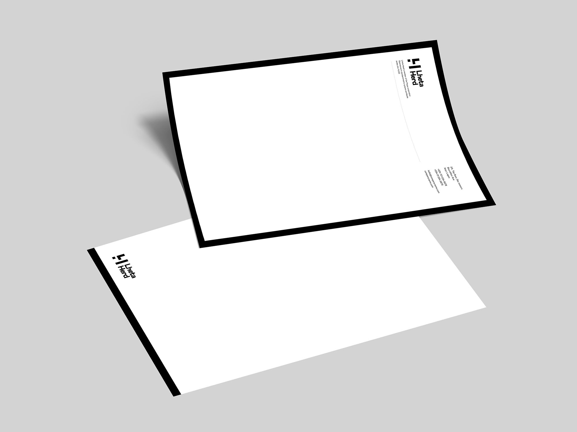 letterhead and continuation sheet