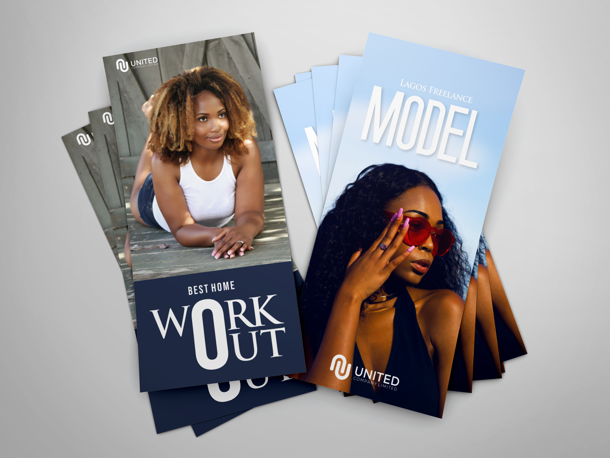 Double-sided rack cards